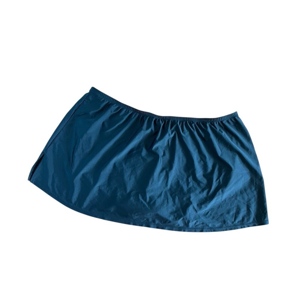 Cacique Lane Bryant Swim Skirt Sz 24‎ SWIMSUIT BOTTOM BLACK Beach Plus
